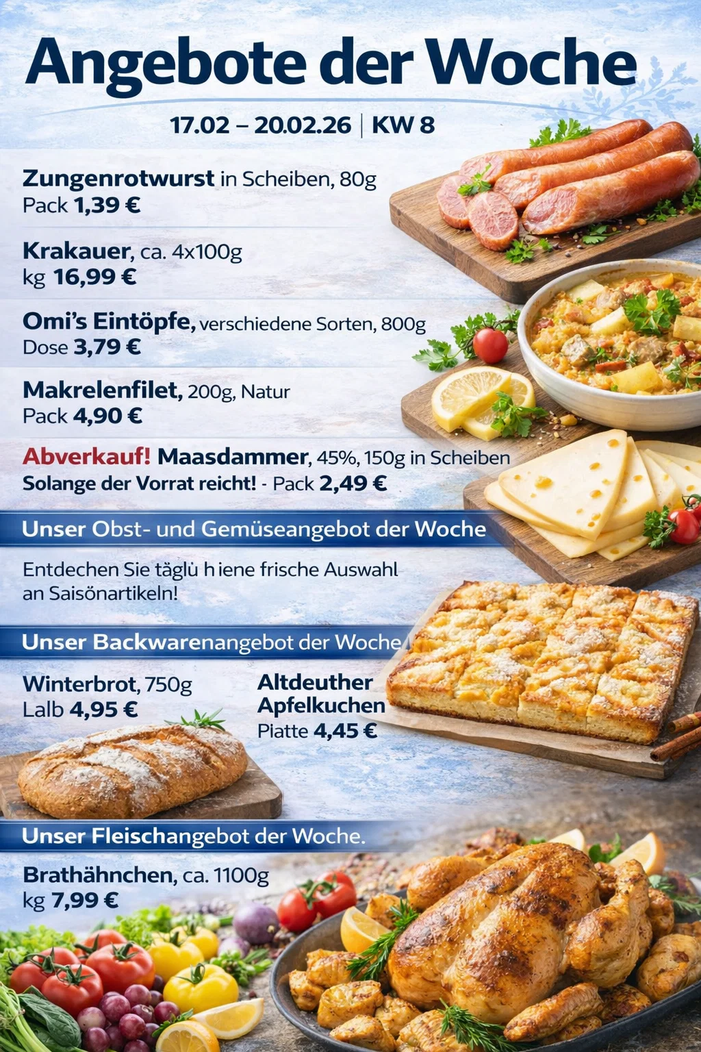 Angebote der Woche – nächste Woche